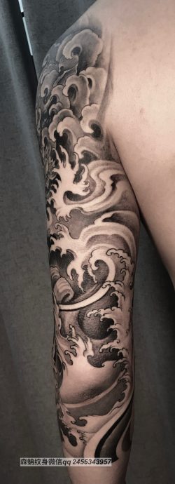 唐狮花臂七分袖归档 宁波森蚺纹身 唐狮花臂七分袖归档 宁波森蚺纹身
